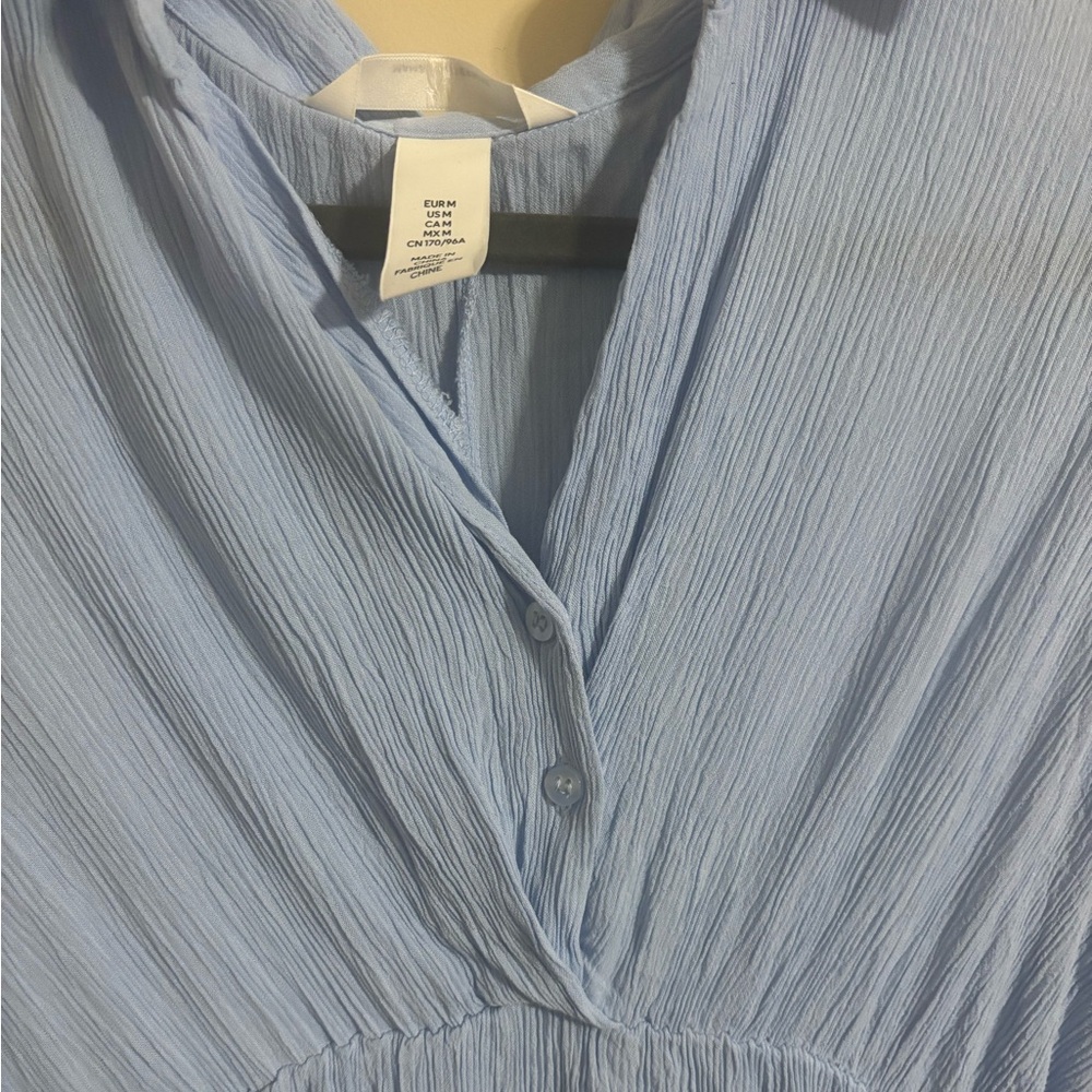 H&M Mama Maternity Blue Dress Medium - Picture 5 of 5